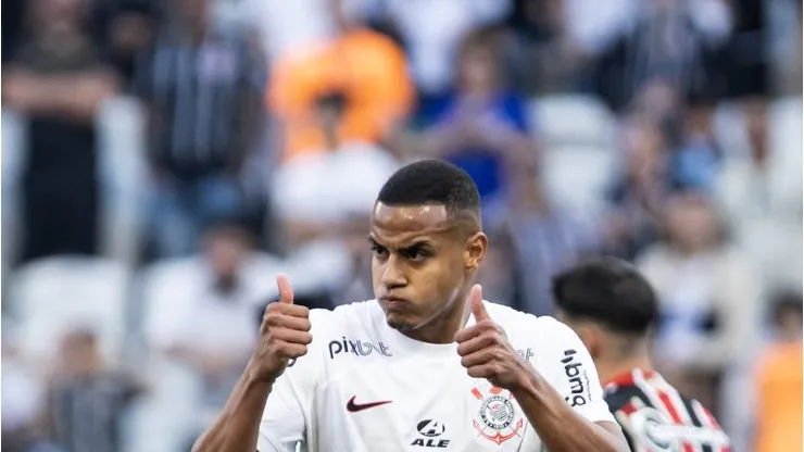 SP - SAO PAULO - 14/05/2023 - BRASILEIRO A 2023, CORINTHIANS X SAO PAULO - Murilo jogador do Corinthians durante partida contra o Sao Paulo no estadio Arena Corinthians pelo campeonato BRASILEIRO A 2023. Foto: Abner Dourado/AGIF