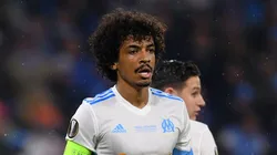 LYON, FRANCE - MAY 16: Luiz Gustavo of Marseille looks on during the UEFA Europa League Final between Olympique de Marseille and Club Atletico de Madrid at Stade de Lyon on May 16, 2018 in Lyon, France. (Photo by Matthias Hangst/Getty Images)