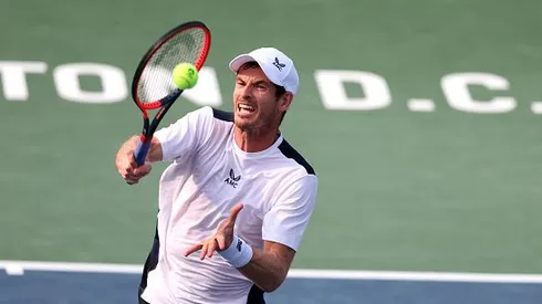 Murray durante a sua estreia no ATP de Washington