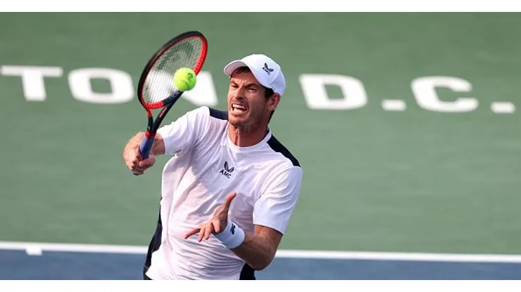 Murray durante a sua estreia no ATP de Washington