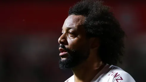 BUENOS AIRES, ARGENTINA - AUGUST 01: Marcelo of Fluminense looks on during the Copa CONMEBOL Libertadores round of 16 match between Argentinos Juniors and Fluminense at Diego Maradona Stadium on August 01, 2023 in Buenos Aires, Argentina. (Photo by Daniel Jayo/Getty Images)