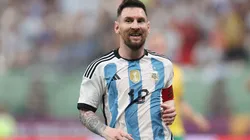 BEIJING, CHINA - JUNE 15: Lionel Messi of Argentina reacts during the international friendly match between Argentina and Australia at Workers Stadium on June 15, 2023 in Beijing, China. (Photo by Lintao Zhang/Getty Images)