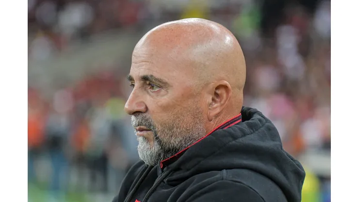 RJ - RIO DE JANEIRO - 05/07/2023 - COPA DO BRASIL 2023, FLAMENGO X ATHLETICO-PR - Jorge Sampaoli tecnico do Flamengo durante partida contra o Athletico-PR no estadio Maracana pelo campeonato Copa do Brasil 2023. Foto: Thiago Ribeiro/AGIF