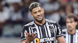 MG - BELO HORIZONTE - 02/08/2023 - LIBERTADORES 2023, ATLETICO-MG X PALMEIRAS - Hulk jogador do Atletico-MG reclama com a arbitragem durante partida contra o Palmeiras no estadio Mineirao pelo campeonato Libertadores 2023. Foto: Gilson Lobo/AGIF