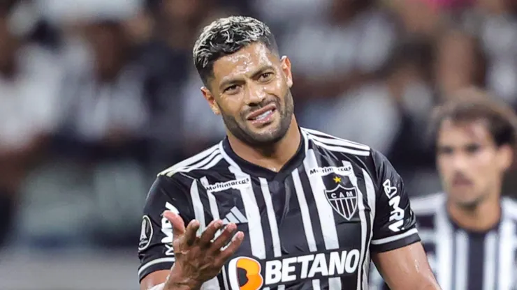 MG - BELO HORIZONTE - 02/08/2023 - LIBERTADORES 2023, ATLETICO-MG X PALMEIRAS - Hulk jogador do Atletico-MG reclama com a arbitragem durante partida contra o Palmeiras no estadio Mineirao pelo campeonato Libertadores 2023. Foto: Gilson Lobo/AGIF