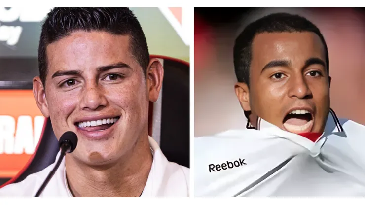 Fotos: Fotos: Abner Dourado/AGIF e Rubens Chiri/São Paulo FC - James Rodríguez e Lucas Moura são reforços do São Paulo