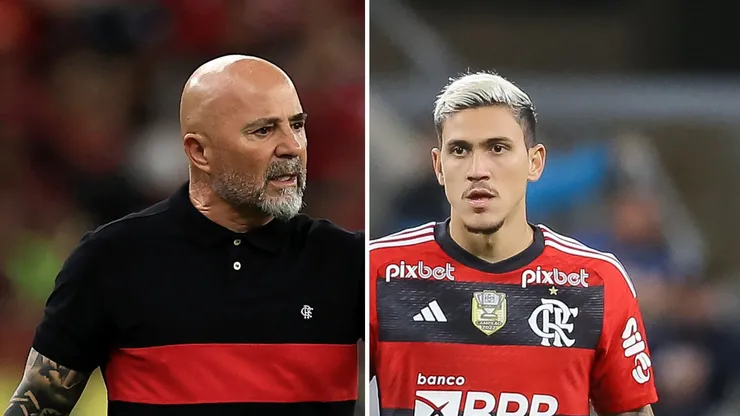 Foto: Getty Images/Buda Mendes e Agif/Pedro H. Tesch - Pedro e Sampaoli não estão bem