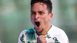 MG - BELO HORIZONTE - 30/07/2023 - BRASILEIRO A 2023, AMERICA-MG X PALMEIRAS - Artur jogador do Palmeiras comemora seu gol durante partida contra o America-MG no estadio Independencia pelo campeonato Brasileiro A 2023. Foto: Gilson Lobo/AGIF