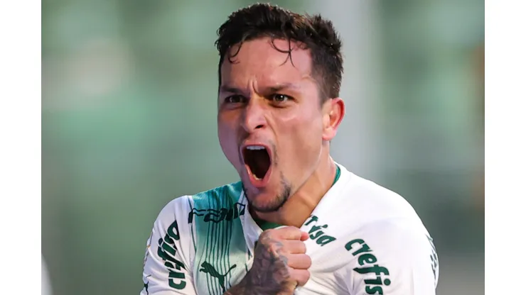 MG - BELO HORIZONTE - 30/07/2023 - BRASILEIRO A 2023, AMERICA-MG X PALMEIRAS - Artur jogador do Palmeiras comemora seu gol durante partida contra o America-MG no estadio Independencia pelo campeonato Brasileiro A 2023. Foto: Gilson Lobo/AGIF