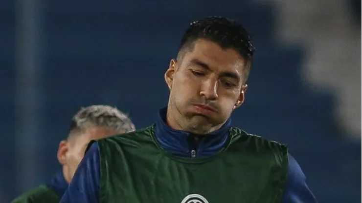 Uruguai - 02/08/2022 - COPA SUL-AMERICANA 2022, NACIONAL X ATLETICO-GO - Luis Suarez jogador do Nacional (URU) durante aquecimento para partida contra o Atletico-GO no estadio Parque Central pelo campeonato Copa Sul-Americana 2022. Foto: FocoUy/AGIF