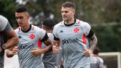 Vegetti e Puma em treino do Vasco (Foto: Leandro Amorim/CRVG)