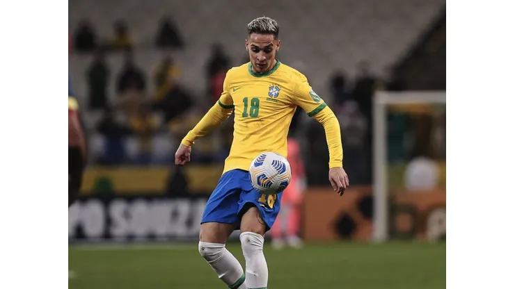 SP - Sao Paulo - 11/11/2021 - ELIMINATORIAS COPA DO MUNDO 2022, BRASIL X COLOMBIA - Anthony jogador do Brasil durante partida contra o Colombia no estadio Arena Corinthians pelo campeonato Eliminatorias Copa do Mundo 2022. Foto: Ettore Chiereguini/AGIF