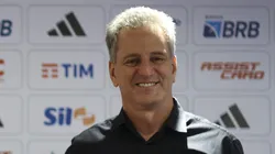 Foto: Buda Mendes/Getty Images - Landim na apresentação de Sampaoli