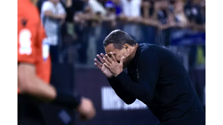 SP - SAO PAULO - 22/09/2023 - BRASILEIRO A 2023, CORINTHIANS X BOTAFOGO - Vanderlei Luxemburgo tecnico do Corinthians durante partida contra o Botafogo no estadio Arena Corinthians pelo campeonato Brasileiro A 2023. Foto: Marcello Zambrana/AGIF