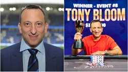 Tony Bloom é o presidente do Brighton FC e ja forrou no poker (Fotos: Divulgação/Brighton e Divulgação/PokerGO)