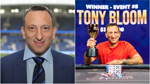 Tony Bloom é o presidente do Brighton FC e ja forrou no poker (Fotos: Divulgação/Brighton e Divulgação/PokerGO)
