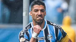 RS - PORTO ALEGRE - 03/09/2023 - BRASILEIRO A 2023, GREMIO X CUIABA - Luis Suarez jogador do Gremio comemora seu gol durante partida contra o Cuiaba no estadio Arena do Gremio pelo campeonato Brasileiro A 2023. Foto: Maxi Franzoi/AGIF