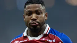 Marinho jogador do Fortaleza lamenta durante partida contra o Corinthians no estádio Arena Corinthians pelo campeonato Copa Sul-Americana 2023. Foto: Diogo Reis/AGIF