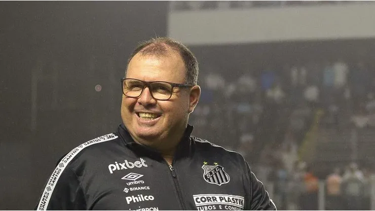 SP - Santos - 13/07/2022 - COPA DO BRASIL 2022 - SANTOS X CORINTHIANS - Marcelo Fernandes tecnico interino do Santos durante partida contra o Corinthians no estadio Vila Belmiro pelo campeonato Copa do Brasil 2022. Foto: Fernanda Luz/AGIF
