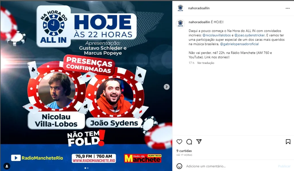 Foto: Reprodução Instagram @nahoradoallin
