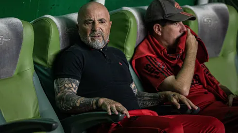 GO - GOIANIA - 20/09/2023 - BRASILEIRO A 2023, GOIAS X FLAMENGO - Jorge Sampaoli tecnico do Flamengo durante partida contra o Goias no estadio Serrinha pelo campeonato Brasileiro A 2023. Foto: Isabela Azine/AGIF