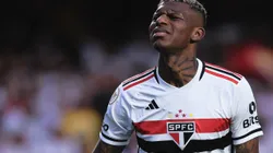 SP - SAO PAULO - 19/08/2023 - BRASILEIRO A 2023, SAO PAULO X BOTAFOGO - Arboleda jogador do Sao Paulo durante partida contra o Botafogo no estadio Morumbi pelo campeonato Brasileiro A 2023. Foto: Ettore Chiereguini/AGIF