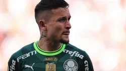 SP - SAO PAULO - 03/09/2023 - BRASILEIRO A 2023, CORINTHIANS X PALMEIRAS - Artur jogador do Palmeiras durante partida contra o Corinthians no estadio Arena Corinthians pelo campeonato Brasileiro A 2023. Foto: Ettore Chiereguini/AGIF