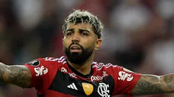 RJ - RIO DE JANEIRO - 03/08/2023 - LIBERTADORES 2023, FLAMENGO X OLIMPIA - Gabigol jogador do Flamengo durante partida contra o Olimpia no estadio Maracana pelo campeonato Libertadores 2023. Foto: Thiago Ribeiro/AGIF
