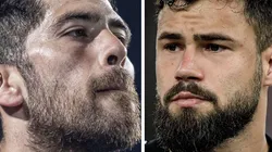 Fotos: Heber Gomes e Thiago Ribeiro/AGIF - Rossi e Matheus Cunha disputam uma posição na meta do Flamengo