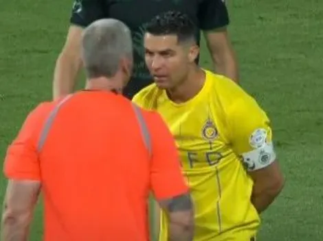 Não deixou barato! Câmera FLAGRA Cristiano Ronaldo p da vida com Daronco em jogo do Saudita