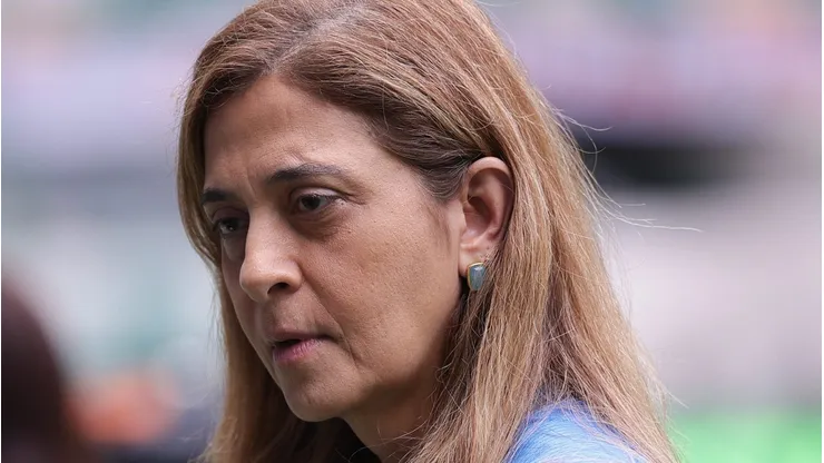 SP - SAO PAULO - 15/04/2023 - BRASILEIRO A 2023, PALMEIRAS X CUIABA - Leila Pereira presidente do Palmeiras durante partida contra o Cuiaba no estadio Arena Allianz Parque pelo campeonato BRASILEIRO A 2023. Foto: Ettore Chiereguini/AGIF