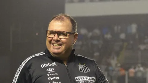 SP - Santos - 13/07/2022 - COPA DO BRASIL 2022 - SANTOS X CORINTHIANS - Marcelo Fernandes tecnico interino do Santos durante partida contra o Corinthians no estadio Vila Belmiro pelo campeonato Copa do Brasil 2022. Foto: Fernanda Luz/AGIF