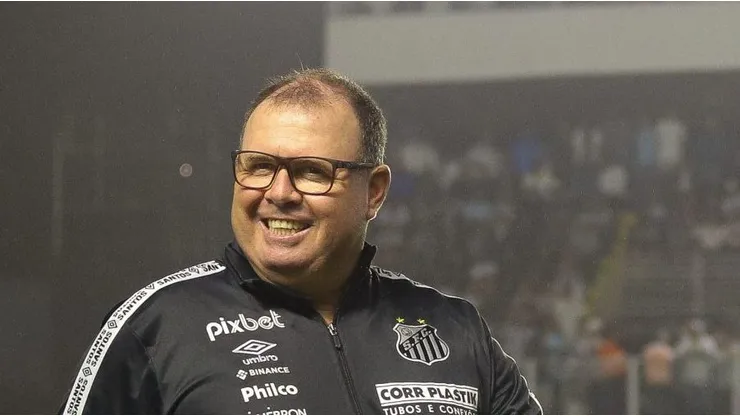 SP - Santos - 13/07/2022 - COPA DO BRASIL 2022 - SANTOS X CORINTHIANS - Marcelo Fernandes tecnico interino do Santos durante partida contra o Corinthians no estadio Vila Belmiro pelo campeonato Copa do Brasil 2022. Foto: Fernanda Luz/AGIF