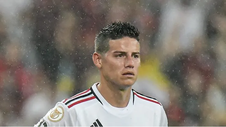 RJ - RIO DE JANEIRO - 13/08/2023 - BRASILEIRO A 2023, FLAMENGO X SAO PAULO - James Rodriguez jogador do Sao Paulo durante partida contra o Flamengo no estadio Maracana pelo campeonato Brasileiro A 2023. Foto: Thiago Ribeiro/AGIF