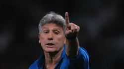 SP - SAO PAULO - 18/09/2023 - BRASILEIRO A 2023, CORINTHIANS X GREMIO - Renato Portaluppi tecnico do Gremio durante partida contra o Corinthians no estadio Arena Corinthians pelo campeonato Brasileiro A 2023. Foto: Ettore Chiereguini/AGIF