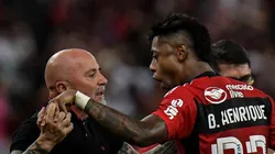 Foto: Thiago Ribeiro/AGIF - Sampaoli e Bruno Henrique