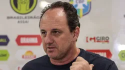 PR - CURITIBA - 14/09/2023 - BRASILEIRO A 2023, CORITIBA X BAHIA - Rogerio Ceni tecnico do Bahia durante entrevista antes da partida contra o Coritiba no estadio Couto Pereira pelo campeonato Brasileiro A 2023. Foto: Robson Mafra/AGIF