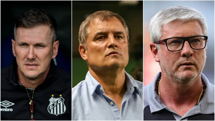 Foto: Agif - Os últimos três treinadores do Santos