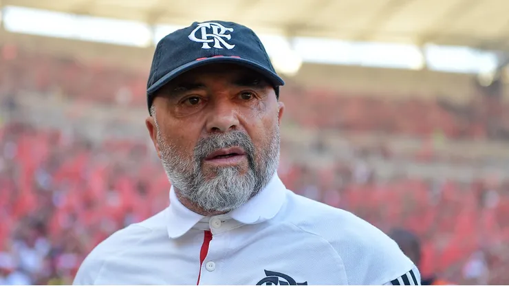RJ - RIO DE JANEIRO - 17/09/2023 - COPA DO BRASIL 2023, FLAMENGO X SAO PAULO - Jorge Sampaoli tecnico do Flamengo durante partida contra o Sao Paulo no estadio Maracana pelo campeonato Copa do Brasil 2023. Foto: Thiago Ribeiro/AGIF