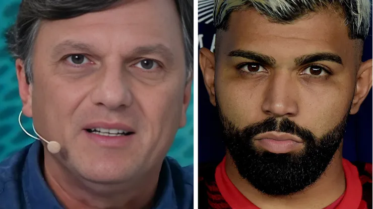 Fotos: Reprodução/Jovem Pan e Alexandre Loureiro/AGIF - Mauro Cezar criticou Gabigol