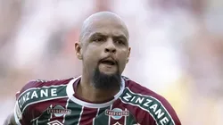 RJ - RIO DE JANEIRO - 04/06/2023 - BRASILEIRO A 2023, FLUMINENSE X BRAGANTINO - Felipe Melo jogador do Fluminense comemora seu gol durante partida contra o Bragantino no estadio Maracana pelo campeonato BRASILEIRO A 2023. Foto: Jorge Rodrigues/AGIF