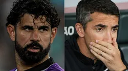 Thiago Ribeiro e Gilson Lobo/AGIF. Bruno Lage reforça reclamação de Diego Costa após derrota do Botafogo