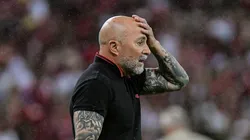 Sampaoli durante jogo do Fla
