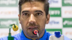PR - Curitiba - 25/10/2022 - BRASILEIRO A 2022, ATHLETICO PR X PALMEIRAS - Abel Ferreira tecnico do Palmeiras durante entrevista coletiva apos a partida contra o Athletico-PR no estadio Arena da Baixada pelo campeonato Brasileiro A 2022. Foto: Robson Mafra/AGIF