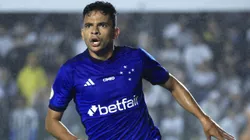 SP - SANTOS - 14/09/2023 - BRASILEIRO A 2023, SANTOS X CRUZEIRO - Bruno Rodrigues jogador do Cruzeiro comemora seu gol durante partida contra o Santos no estadio Vila Belmiro pelo campeonato Brasileiro A 2023. Foto: Marcello Zambrana/AGIF