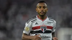 RJ - Rio de Janeiro - 16/06/2022 - BRASILEIRO A 2022, BOTAFOGO X SAO PAULO - Wellington jogador do Sao Paulo durante partida contra o Botafogo no estadio Engenhao pelo campeonato Brasileiro A 2022. Foto: Thiago Ribeiro/AGIF
