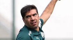 Foto: Cesar Greco/Palmeiras - Abel durante treinamento