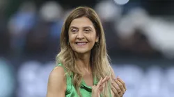 SAO PAULO, BRAZIL - MARCH 02: Leila Mejdalani Pereira, President of Palmeiras celebrates after the final second leg match between Palmeiras and Athletico Paranaense as part of the CONMEBOL Recopa Sudamericana at Allianz Parque on March 02, 2022 in Sao Paulo, Brazil. (Photo by Alexandre Schneider/Getty Images)