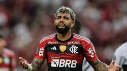 RJ - RIO DE JANEIRO - 03/08/2023 - LIBERTADORES 2023, FLAMENGO X OLIMPIA - Gabigol jogador do Flamengo durante partida contra o Olimpia no estadio Maracana pelo campeonato Libertadores 2023. Foto: Thiago Ribeiro/AGIF