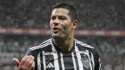 MG - BELO HORIZONTE - 09/04/2023 - MINEIRO 2023, ATLETICO-MG X AMERICA-MG - Hulk jogador do Atletico-MG comemora seu gol durante partida contra o America-MG no estadio Mineirao pelo campeonato Mineiro 2023. Foto: Fernando Moreno/AGIF